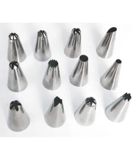 0836 12 Piece Cake Decorating Set of Measuring Cup Oil Basting Brush