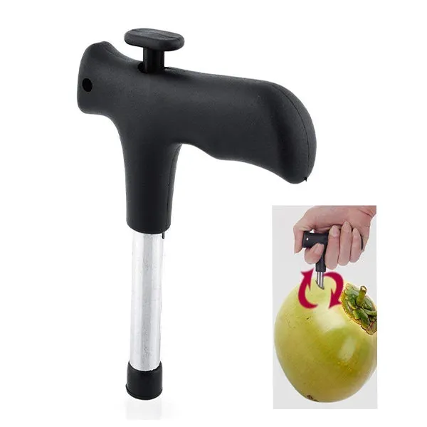 0854 Premium Quality Stainless Steel Coconut Opener Tool / Driller with Comfortable Grip