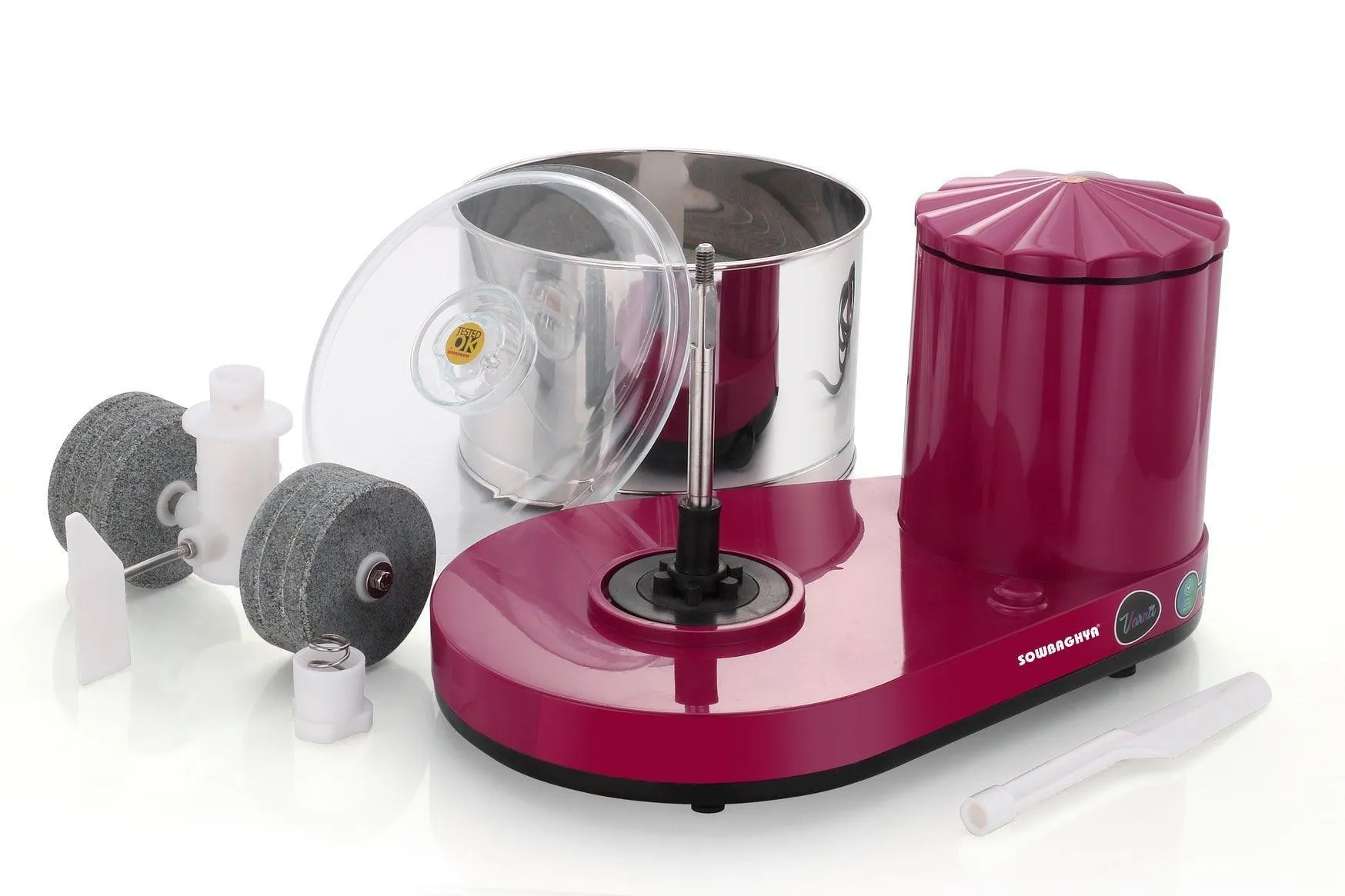 2 Lit VARNA Table top Wet Grinder with Attachment