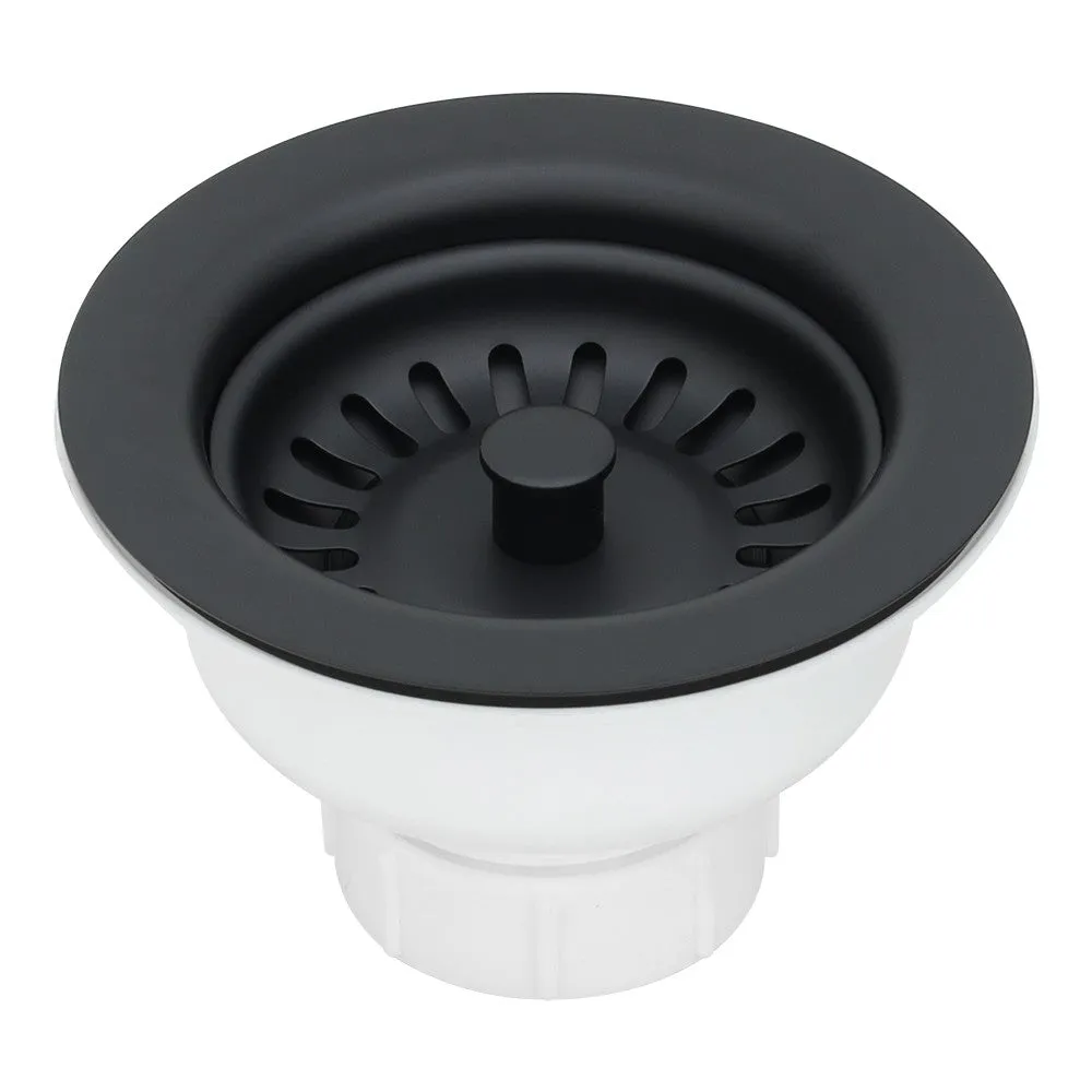 3.5″ Kitchen Basket Strainer Drain in Matte Black