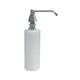 ASI 0332-CD Commercial Liquid Soap Dispenser, Countertop Mounted, Manual-Push, Stainless Steel - 6" Spout Length