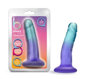 B Yours By Blush® | Morning Dew Realistic Sapphire 5.5-Inch Long Dildo With Suction Cup Base