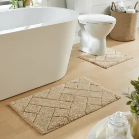 Bali Bath Mat & Pedestal Set Luxurious Super Absorbent Extra-Soft Cotton Mats for Bathroom Comfort and Style in Multiple Colours by OLIVIA ROCCO