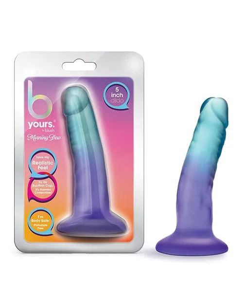 Blush B Yours 5 inch Morning Dew Dildo - Sapphire