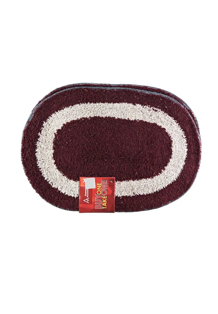 Buy 1 Take 1 Cotton Oval Bath Mat - 40 x 60cm (8009)