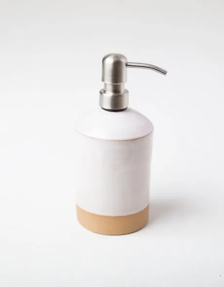 Ceramic Soap Dispenser & Sponge Holder Bundle