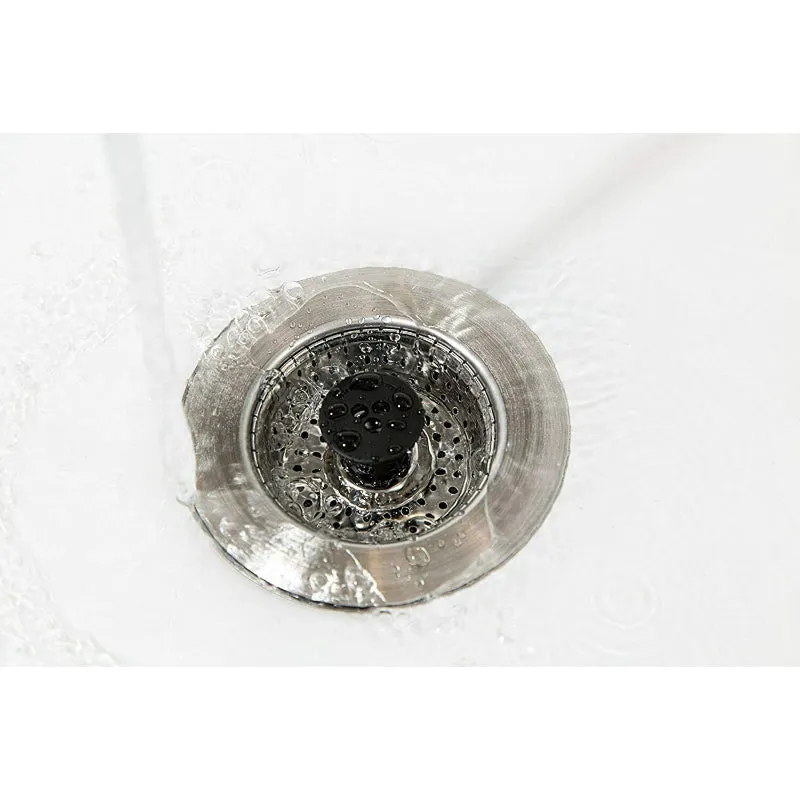 Clog-Free Stainless Steel Sink Strainer , Shower Hair Catcher Drain Protector