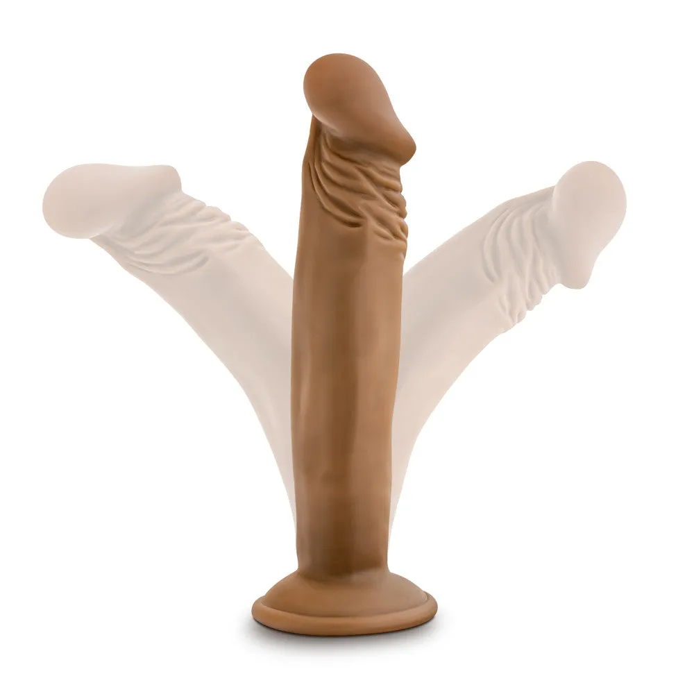 Dr. Skin by Blush® | Dr. Small 6.5-Inch Realistic Mocha Dildo with Suction Cup Base