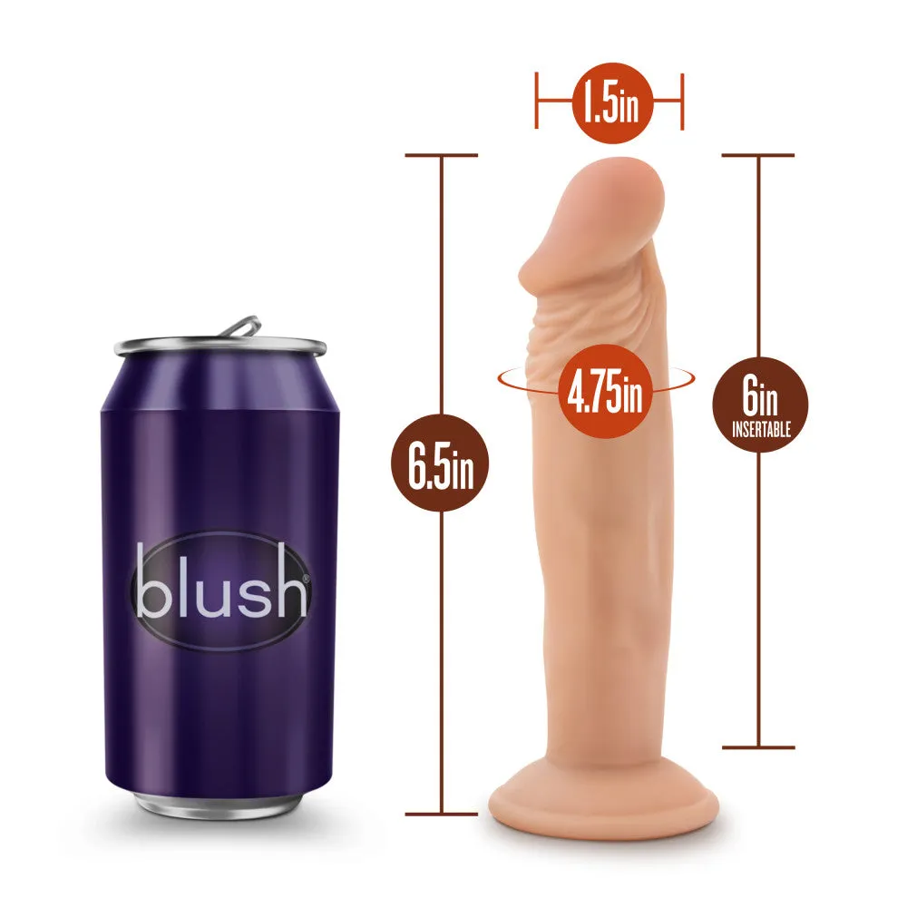 Dr. Skin By Blush® | Dr. Small Realistic Vanilla 6.5-Inch Long Dildo With Suction Cup Base