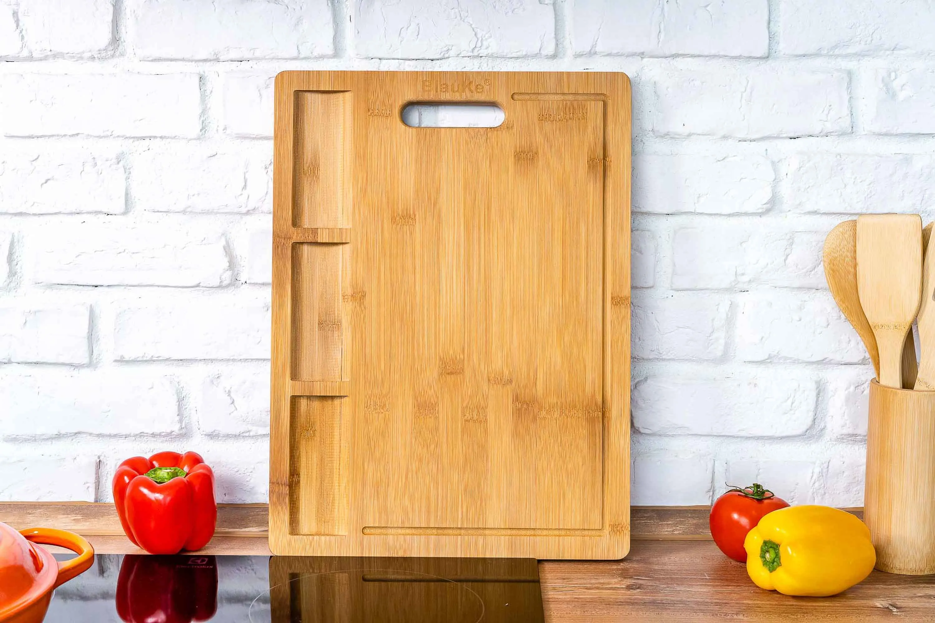 Extra Large Bamboo Cutting Board - 17x12.5 inch Wood Cutting Board