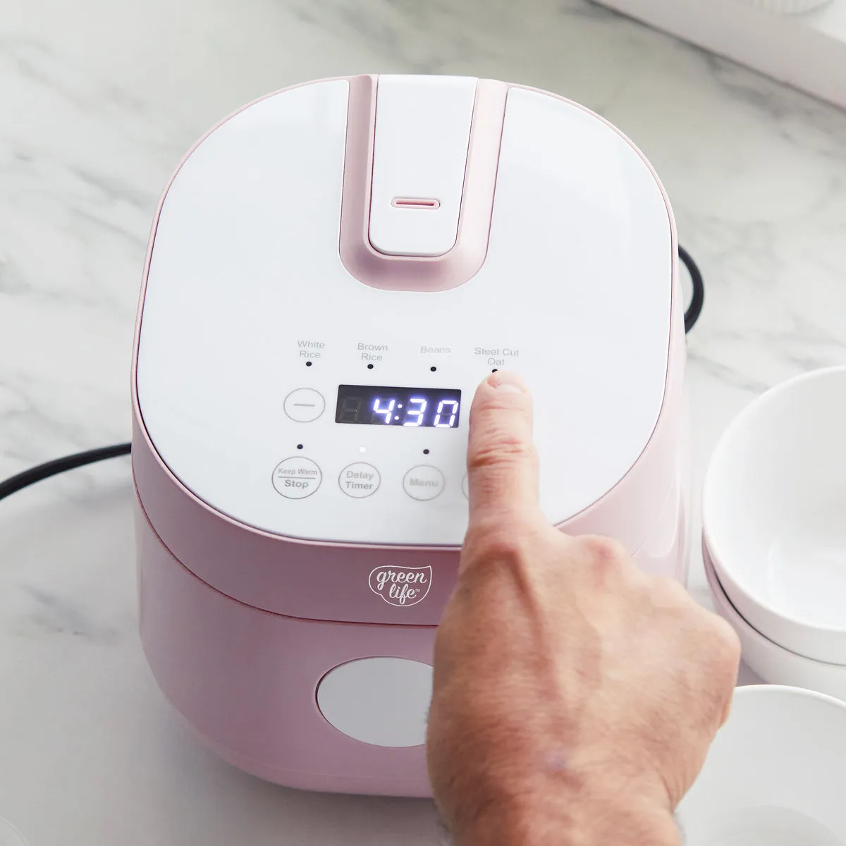 GreenLife Rice & Beans Cooker | Pink