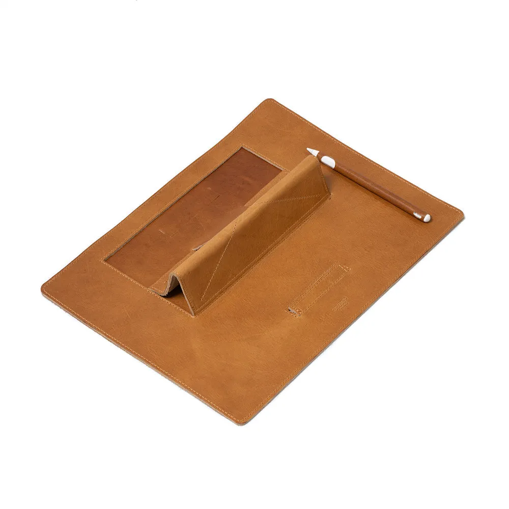 Leather Desktop Mat for iPad