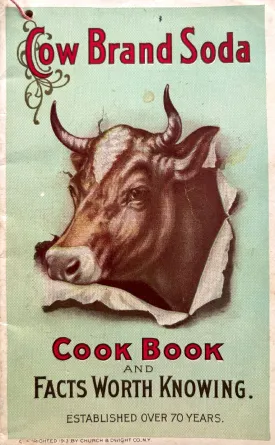 (*NEW ARRIVAL*) (Booklet) Cow Brand Soda Cook Book and Facts Worth Knowing