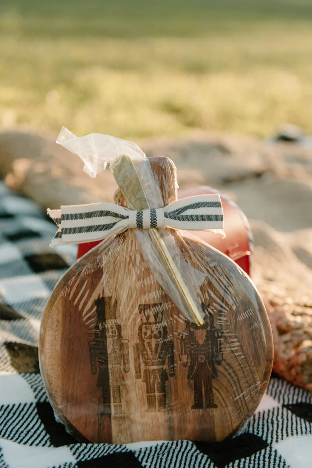 Nutcracker Cutting Board & Knife Set