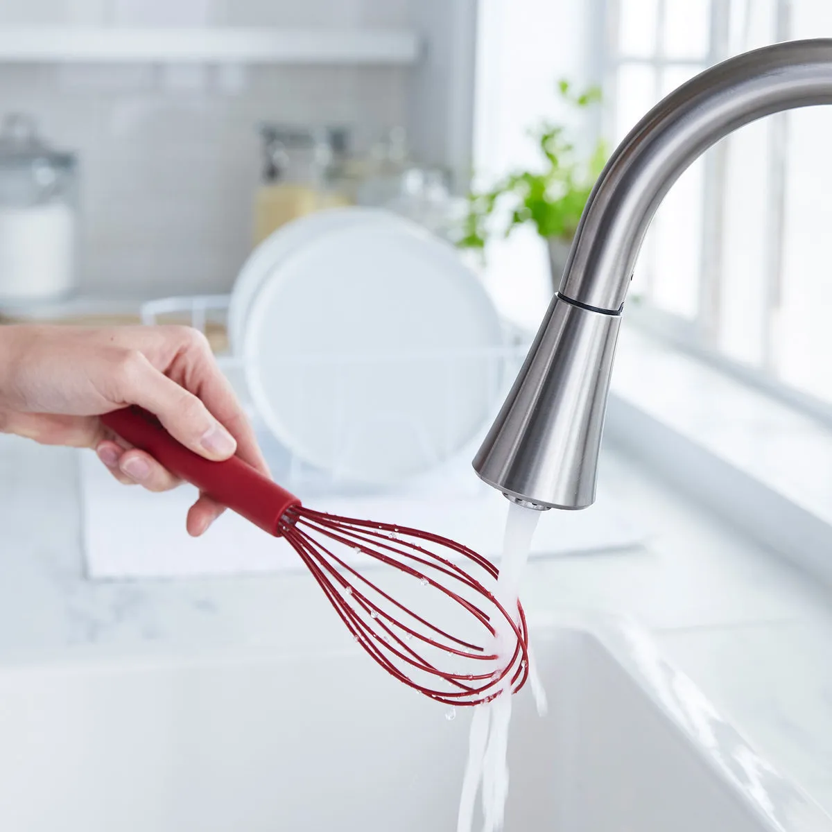 Platinum Silicone Whisk | Red