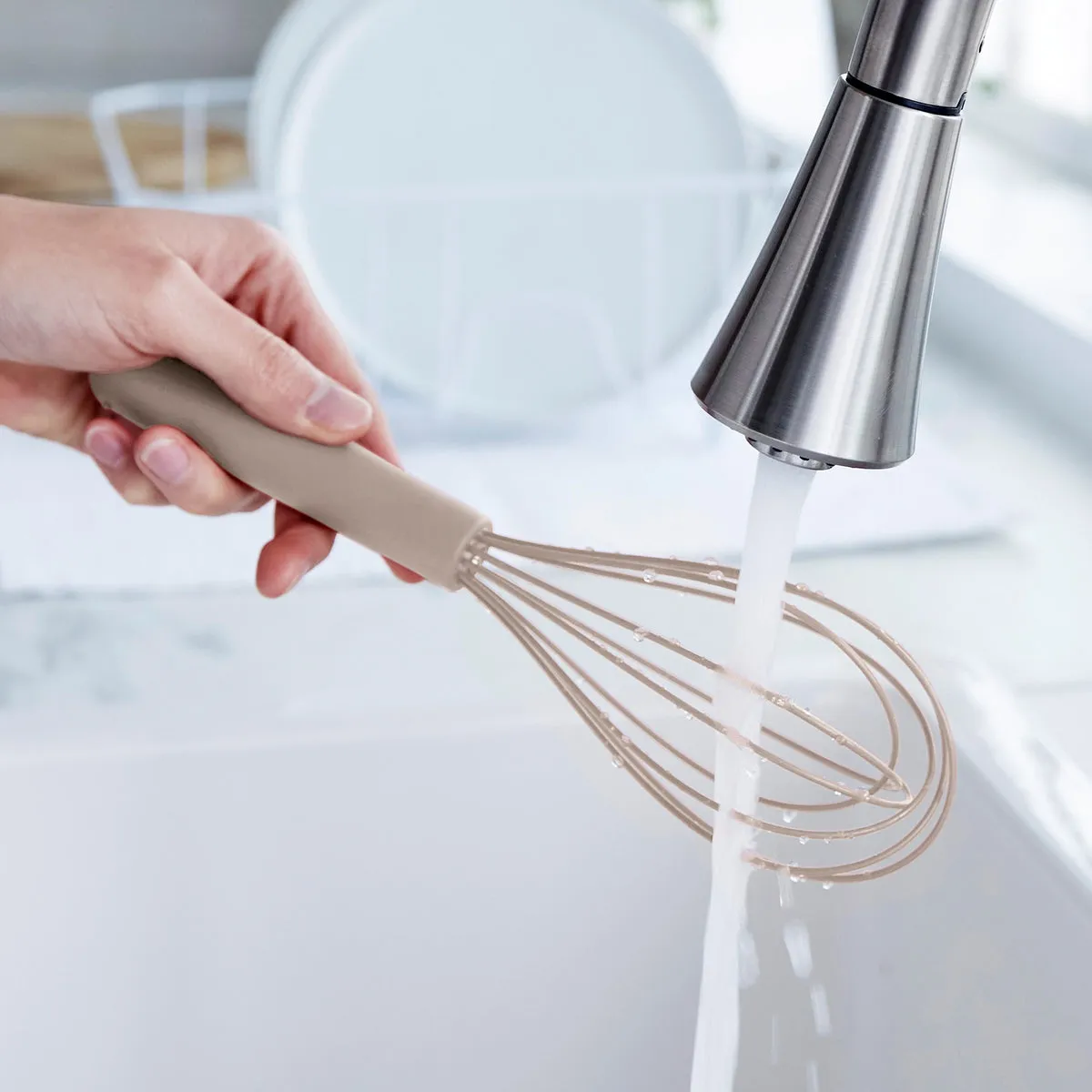 Platinum Silicone Whisk | Taupe