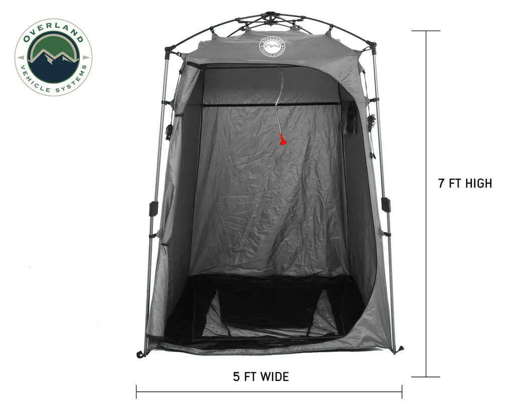 Portable Privacy Room with Shower, Retractable Floor and Amenity Pouches and More Quick Set Up