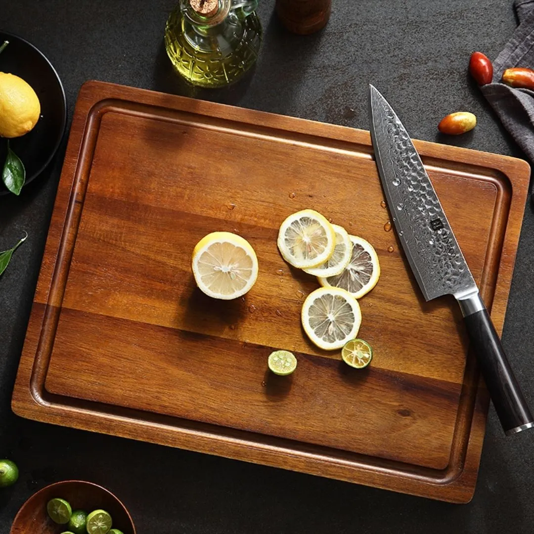 Premium Acacia Wood Reversible Cutting Board