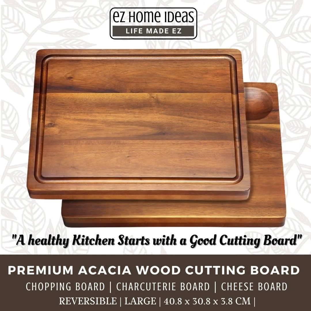 Premium Acacia Wood Reversible Cutting Board