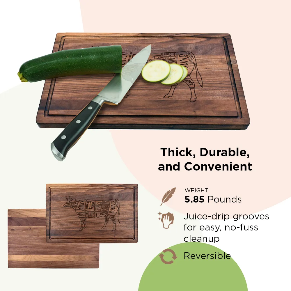 "Beef Cuts" Cutting Board