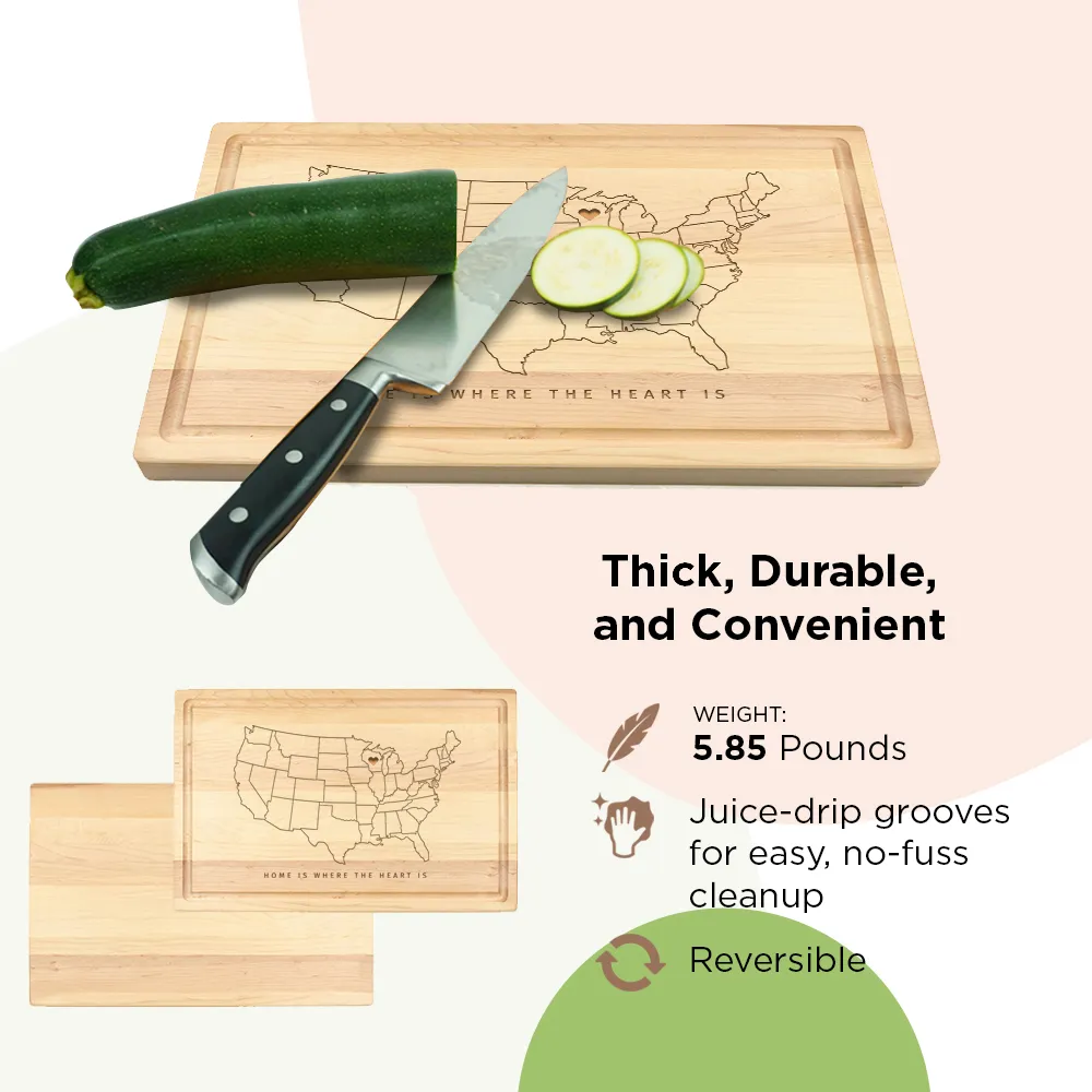 "Wisconsin State" Cutting Board