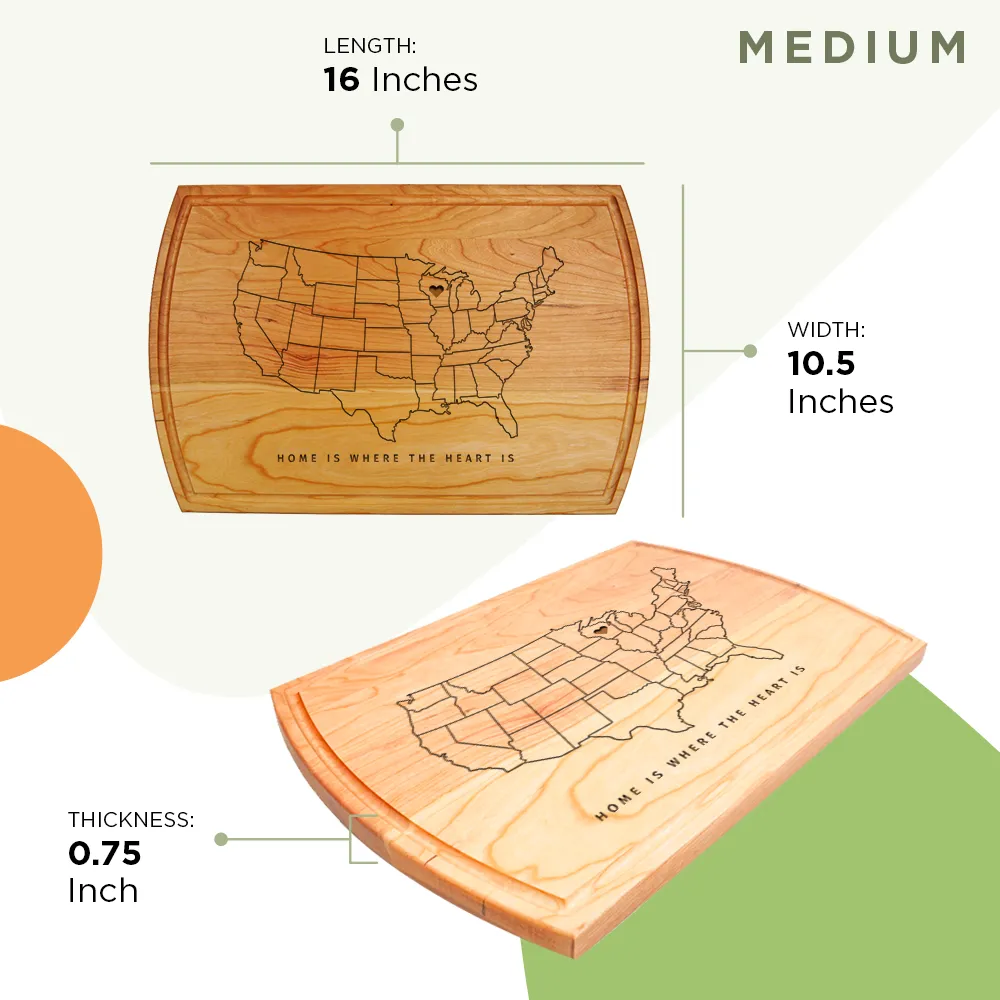 "Wisconsin State" Cutting Board